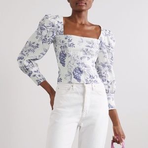 NEW Reformation Stilton Linen Top Carla 10